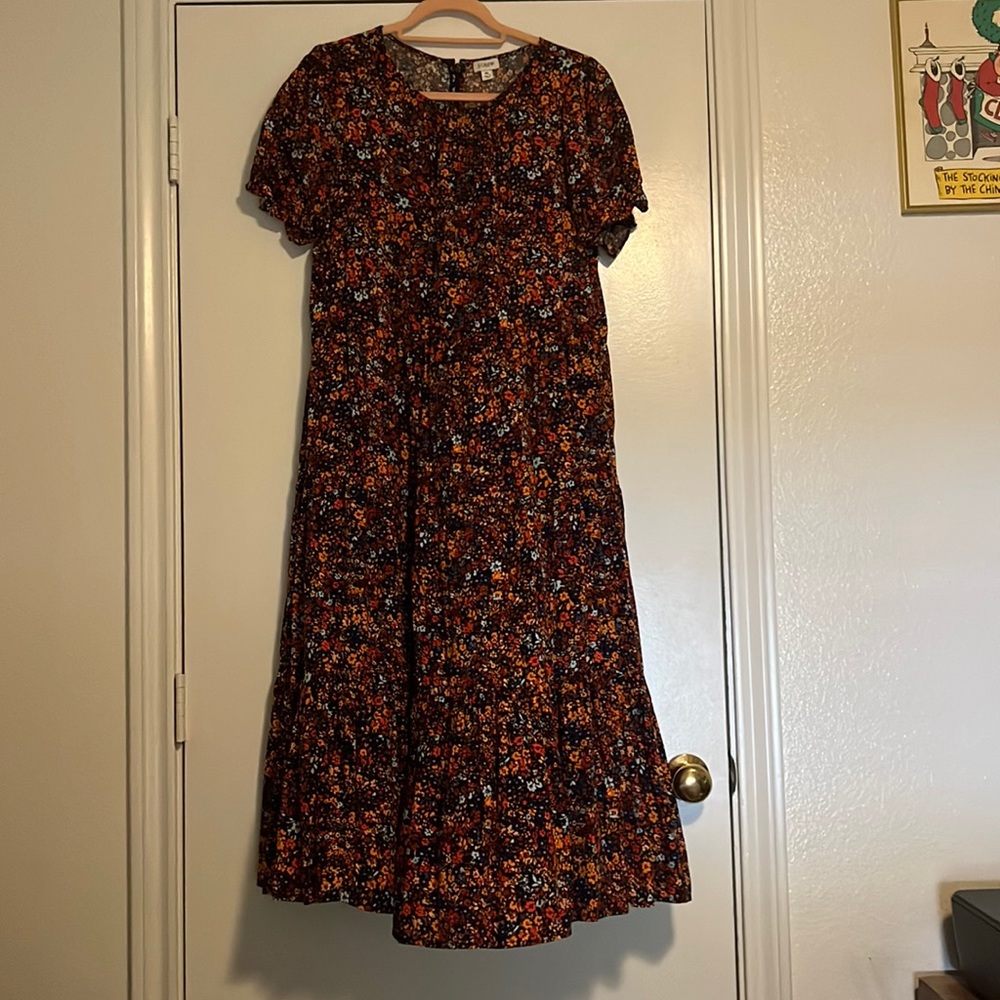 Jcrew Floral midi dress